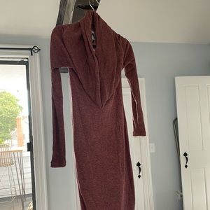 NWT: Super soft cowl neck dress, never worn - perfect for fall/winter